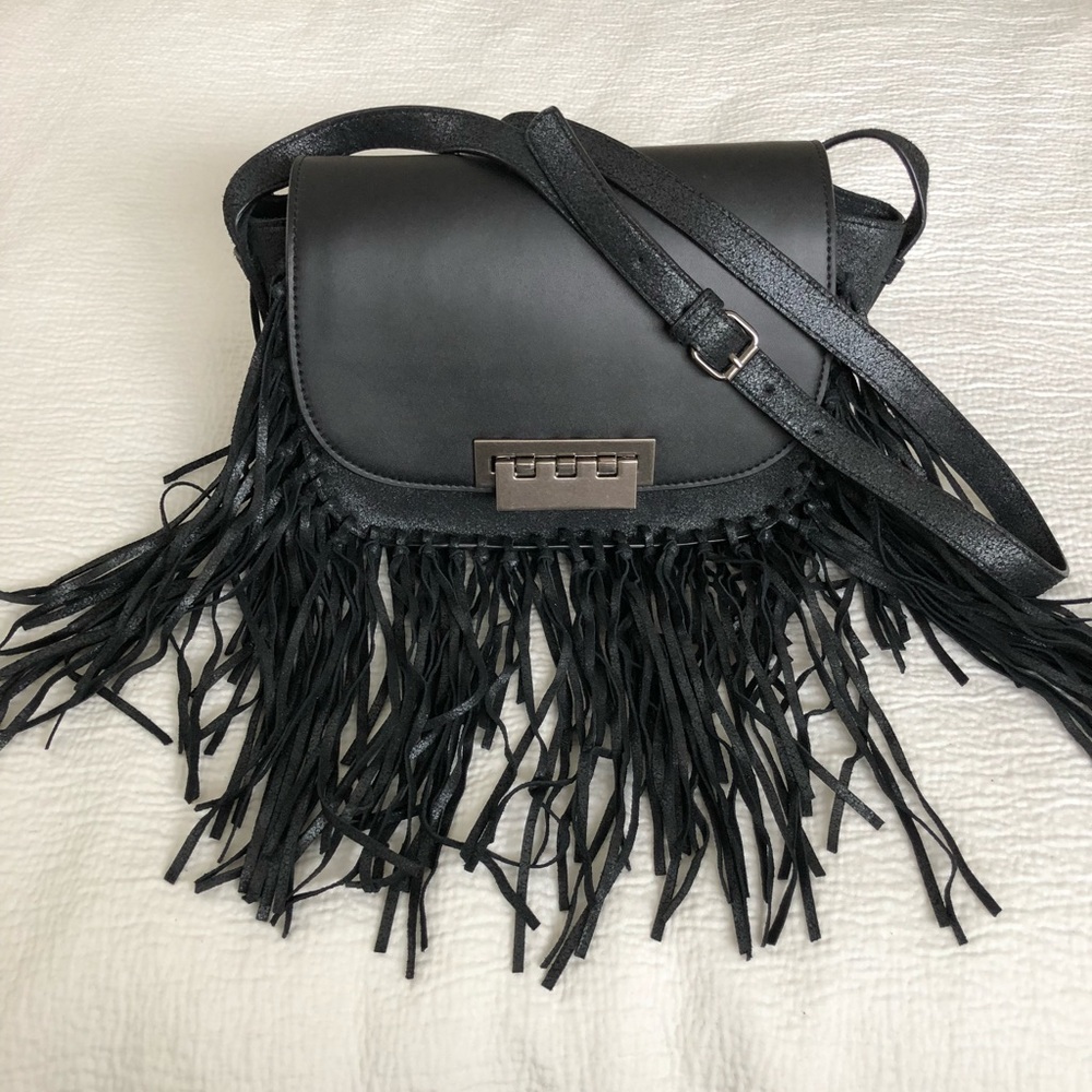ZAC Zac Posen Iconic Accordion Fringe Cross Body